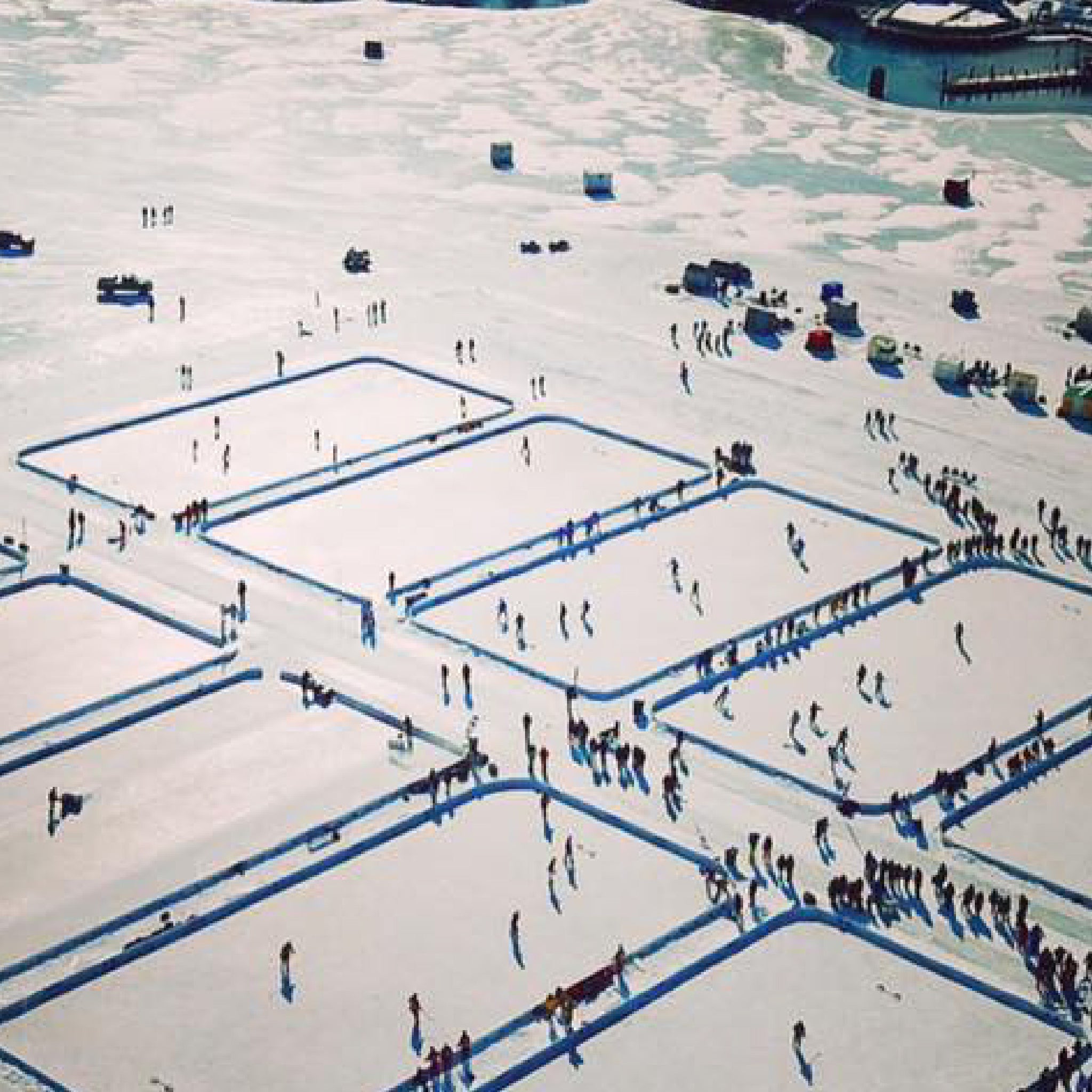 Aerial view of the Labatt Lineup event.