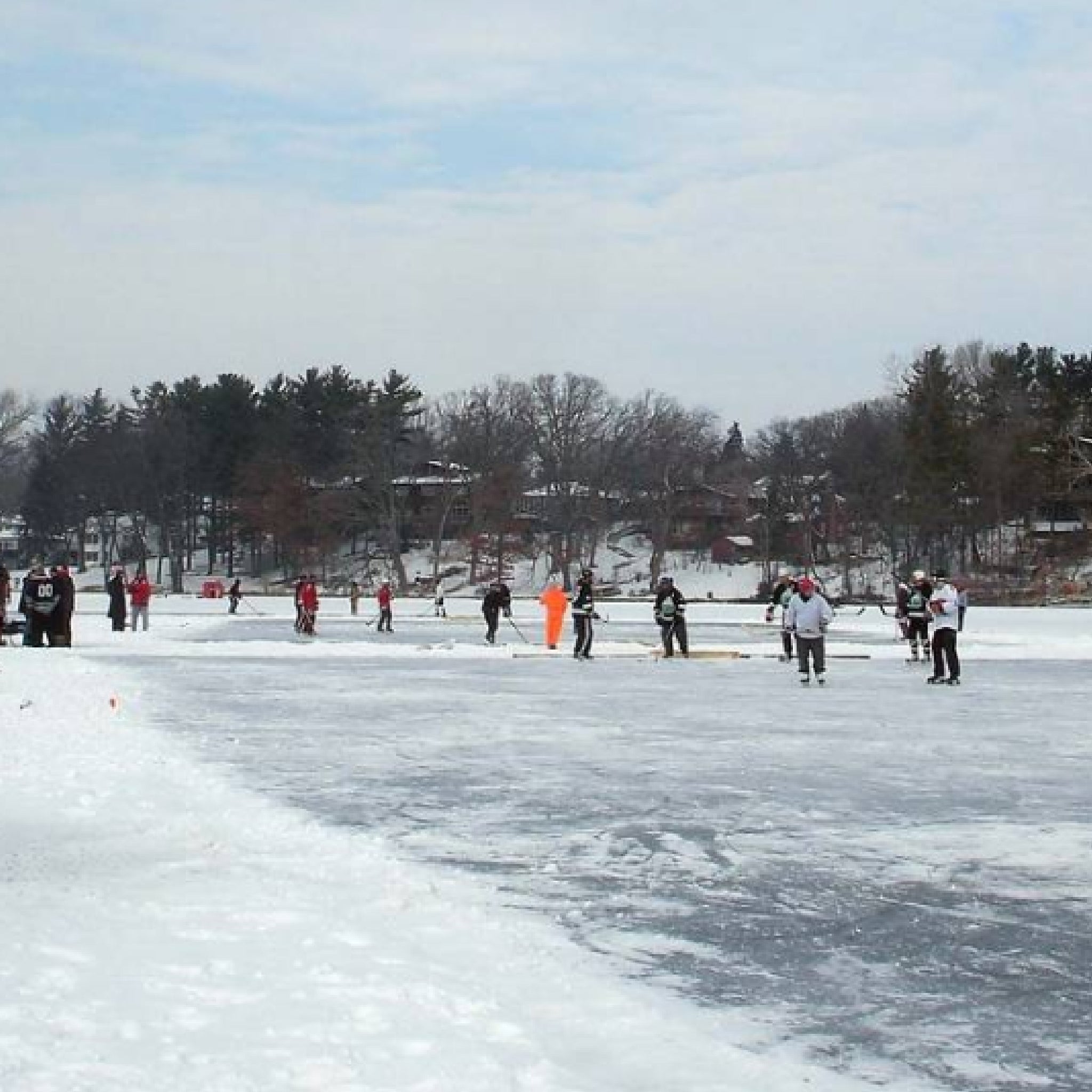 Image from the Lake in the Hills Pond Hockey Classic.