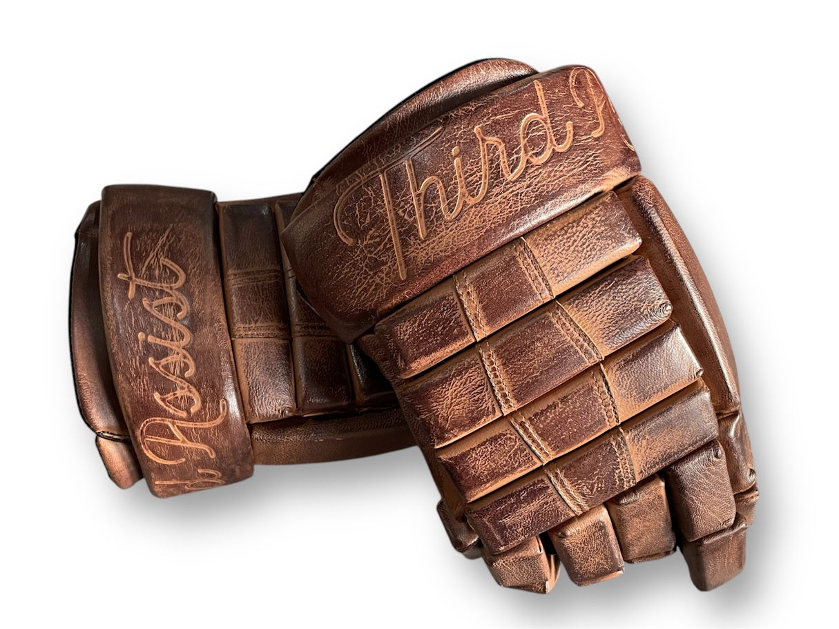 The Frontier Model: Genuine Leather Hockey Gloves | Third Assist